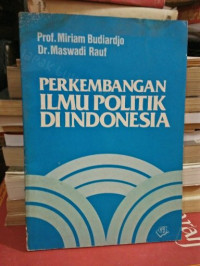 Perkembangan Ilmu Politik Di Indonesia