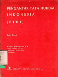 Pengantar Tata Hukum  Indonesia (PTHI)