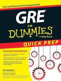 Gre For  Dummies : Quick Prep