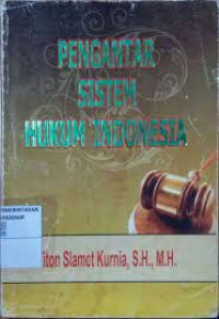 Pengantar Sistem Hukum Indonesia