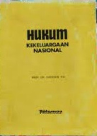 Hukum Kekeluargaan nasional