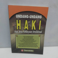 Undang-Undang HAKI : Hak Atas Kekayaan Intelektual