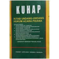 Kitab Undang-Undang HUKUM ACAR PIDANA (KUHAP )