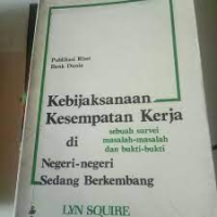 Kebijaksanaan Kesempatan Kerja Di negeri-Negei Sedang Berkembang