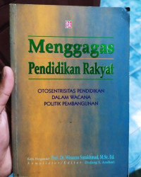 Menggagas Pendidikan Rakyat