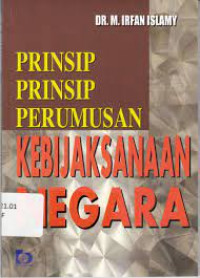 Prinsip-Prinsip Perumusan Kebijaksanaan Negara