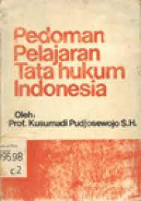 Pedoman Pelajaran Tata Hukum Indonesia