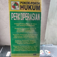 Pokok-Pokok Hukum Perkoperasian