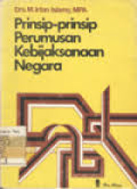 Prinsip-prinsip Perumusan Kebijaksanaan Negara