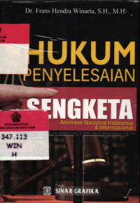 Hukum Penyelesaian Sengketa