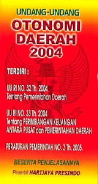 Undang-Undang Otonomi Daerah 2004