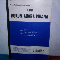 R.U.U Hukum Acara Pidana