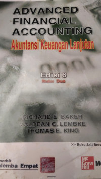 Advanced Financial Accounting : Akuntansi Keuangan Lanjutan