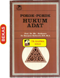 Pokok-Pokok Hukum Adat