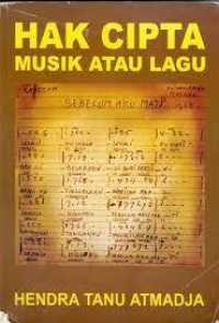 HAK CIPTA : musik atau lagu