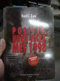 Politik Hura -hara Mei 1998