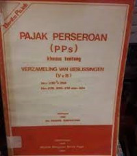 Pajak Persero (PPS ) Khusus Tentang Verzaleling Van Beslissingen