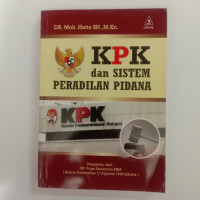 KPK dan Sistem Pearadilan Pidana