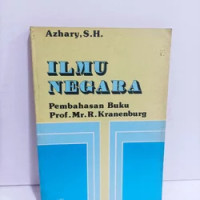 Ilmu Negara: Pembahasan Buku Prof. Mr. R. Kranenburg