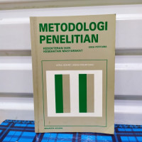 Metodologi Penelitian Kedokteran dan kesehatan Masyarakat