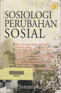 Sosiologi Perubahan Sosial