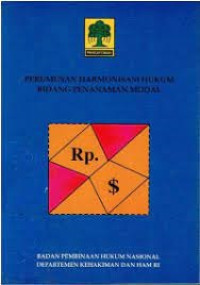 Perumusan harmonisasi Hukum Bidang Penanaman Modal