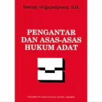 Pengantar dan Asas-asas Hukum Adat
